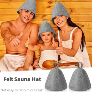 Premium Felt Sauna Hat for Steam Room