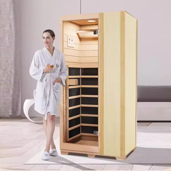 Home Infrared Sauna Room Hemlock Wood