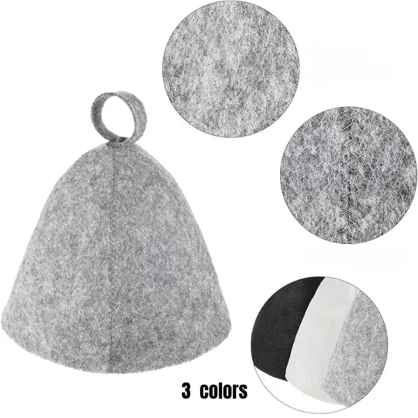 Premium Felt Sauna Hat for Steam Room