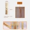 Natural Wooden Sauna Bucket with Ladle Set