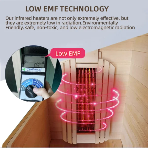 Home Infrared Sauna Room Hemlock Wood