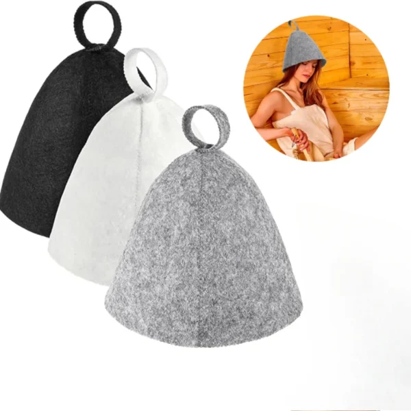 Premium Felt Sauna Hat for Steam Room